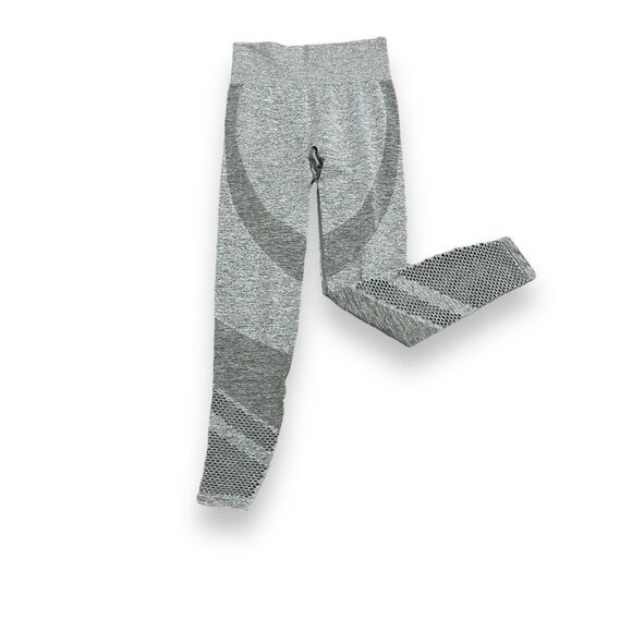 VS PINK Seamless Contour Gray Mesh Compression Leggings Small - Picture 1 of 8